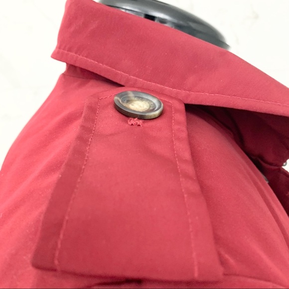 Calvin Klein Trench Coat Red Zip Out Lining XL - Picture 11 of 16